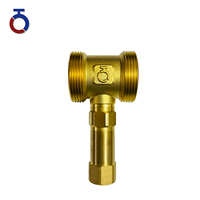 Vanne de protection antigel en laiton G 1 1/2 pouce BSP pour système d'eau, hivernage, 1 ouverture 4 fermetures