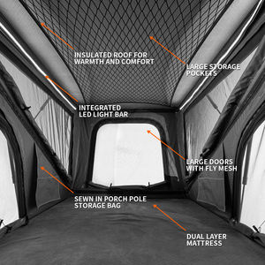 MBNM Nid <span class=keywords><strong>de</strong></span> <span class=keywords><strong>toit</strong></span> Z Topo gonflable pliable 4 piquets <span class=keywords><strong>de</strong></span> <span class=keywords><strong>tente</strong></span> en aluminium à prix réduit - Product Image 3