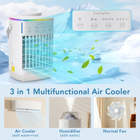 Ventilateurs de table à brume d'eau humidificateur de bureau portable USB pour une utilisation en extérieur, alimentation par batterie, en plastique