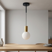 Lampe suspendue moderne blanche simple, style Art Déco, en corde et boule de plastique, pour hôtel, bureau, café, lampe suspendue en verre laiteux Art Déco