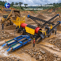 Machine à laver l'or à tambour rotatif avec trémie d'alimentation robuste