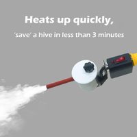 Fumeur d'abeille électrique Varroa Traitement Oxalic Pulvérisateur 12V Outils d'apiculture Vaporisateur d'acide oxalique