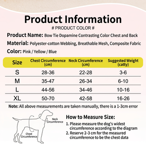 Harnais pour chien avec nœud mignon, maille respirante, sangles réglables pour la promenade des petits animaux - Product Image 6