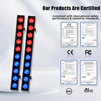Barra de Luz LED RGBW 4 en 1 de 10x50W para Pared, Sin Parpadeo, DMX512, Luz Auxiliar de Amplio Voltaje, Iluminación para Escenarios, Conciertos y Teatro