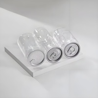 Couvercles et Canettes PET Transparents à Petite Bouche en Aluminium de Qualité Alimentaire pour Boissons, Gâteaux, Crèmes Glacées, Sodas et Jus avec Logo Personnalisé