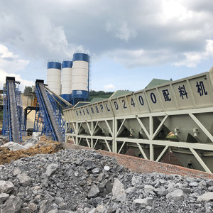 90m³/saat Beton Karıştırma Tesisi 90 Metreküp/saat Sabit Beton Dozajlama Tesisi Bantlı Konveyör Beslemeli ve Yüksek Hassasiyetli - Product Image 5