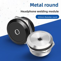 22mm Zinklegierung 12V 1.5A Einbau-3.5mm-Stereo-Audio-Buchse mit Pigtail-Kabel für RV, Marine und Auto-Audio-Modifikation