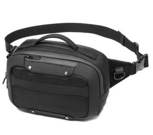 กระเป๋าคาดเอวสะพายไหล่สำหรับผู้ชาย,กระเป๋าคาดเอวกันน้ำได้สำหรับเล่นกีฬาเดินทางวิ่งขี่จักรยานมีช่องเสียบ USB - Product Image 2