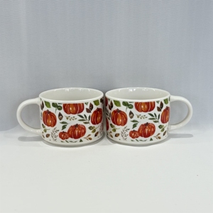 Competitive Price Halloween Pumpkin <b>Stackable</b> Eco-friendly Food Safe Dishwasher Microwave Safe High Quality Stoneware Ceramic - Product Image 5