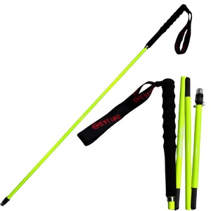 OKHEALINGバックルタイプ折りたたみ式テレスコピックT800炭素繊維ハイキングポール - Product Image 1