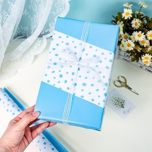 Irregular dotted gift <b>wrapping</b> <b>paper</b> Simple and fresh design Suitable for baby shower daily use and birthday gift <b>wrapping</b> - Product Image 2