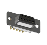 Conector Electrónico de Alta Durabilidad MHDD9F-T-B-S-RBM, Sensor de Efecto D-Sub, Serie MHDD, Semiconductor Electrónico de Orificio Pasante