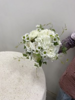 Bouquet de fleurs artificielles en soie écologique 40 cm, bouquet de mariée pour décoration de fête et de mariage