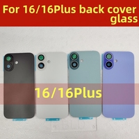 10 pièces pour iphone 14 14 Plus 15 15 Plus 15 Pro 15 Pro Max 16 Pro Max 16 Plus verre arrière avec cadre lunette plaque métallique aimant anneau