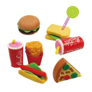 Promotional 3D Food Donut Shape Design School Children Rubber Novelty Cute Kawaii Erasers