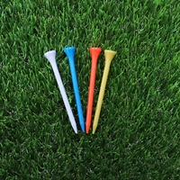 Tees de golf en plastique écologiques personnalisés de haute qualité, durables, couleurs assorties, accessoires de golf en gros au meilleur prix