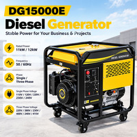 Générateur diesel portable à châssis ouvert refroidi par air 11KW 12KW en promotion pour l'irrigation agricole et les équipements agricoles