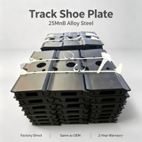 Chaussures de chenille en acier forgé pour excavatrice et bulldozer, pièces de rechange pour train de roulement, résistantes à l'usure, compatibles CAT Komatsu