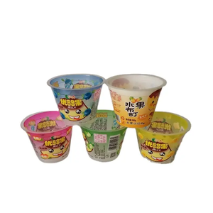 Gobelet à yaourt jetable en plastique écologique à paroi simple de 11 oz avec étiquette personnalisée et impression IML pour boissons froides - Product Image 1
