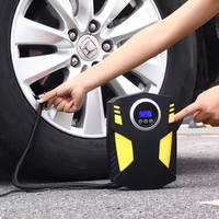 2025 Logo personnalisé et paquet pompe à Air avec éclairage Led universel filaire affichage numérique gonfleur de pneu de voiture