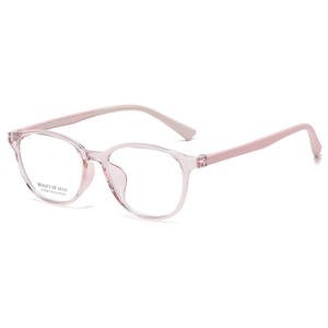 Montures de lunettes carrées Beauty Of Style pour femmes, monture complète, verres transparents roses, protection UV400 - Product Image 1