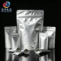 Gamme complète de sacs en aluminium pour thé, sacs alimentaires, sacs en aluminium à fermeture éclair et sacs d'emballage pour fruits secs en stock