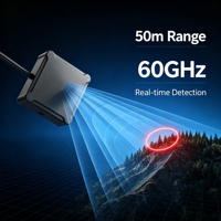 Yteq URV50 50m Radar d'évitement d'obstacles pour drones UAV, Antenne MIMO FMCW, Mesure de distance multi-cibles pour drones de recherche et de sauvetage, 60GHz MmWave PX4