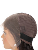 Perruque en dentelle frontale en cheveux humains vierges bouclés crépus avec dentelle transparente, couleurs personnalisées pour les femmes noires - Prix de gros