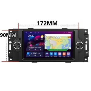 Reproductor Multimedia de Video <span class=keywords><strong>para</strong></span> Auto con Android Auto, Autoradio con Navegación GPS, Unidad Principal 4G Carplay <span class=keywords><strong>para</strong></span> Dakota 2005-2008, Radio Estéreo <span class=keywords><strong>para</strong></span> Auto - Product Image 1
