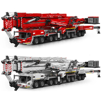 Mould King 17007 17008 MOC City LTM 11200 Camions grue RC, kit de modèles de voitures, briques éducatives, cadeaux pour adultes, ensembles de blocs de construction