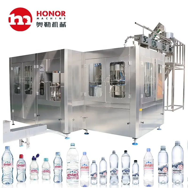 Rotary mineral water or water automatic washing filling capping production line