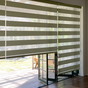Persianas coreanas Echo Zebra, personalizadas, tipo día y noche, motorizadas, con filtro de luz automático, modernas. - Product Image 3