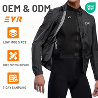 Vêtements de cyclisme imperméables EVR OEM ODM, maillot de cyclisme, veste de cyclisme coupe-vent, coupe-vent de cyclisme