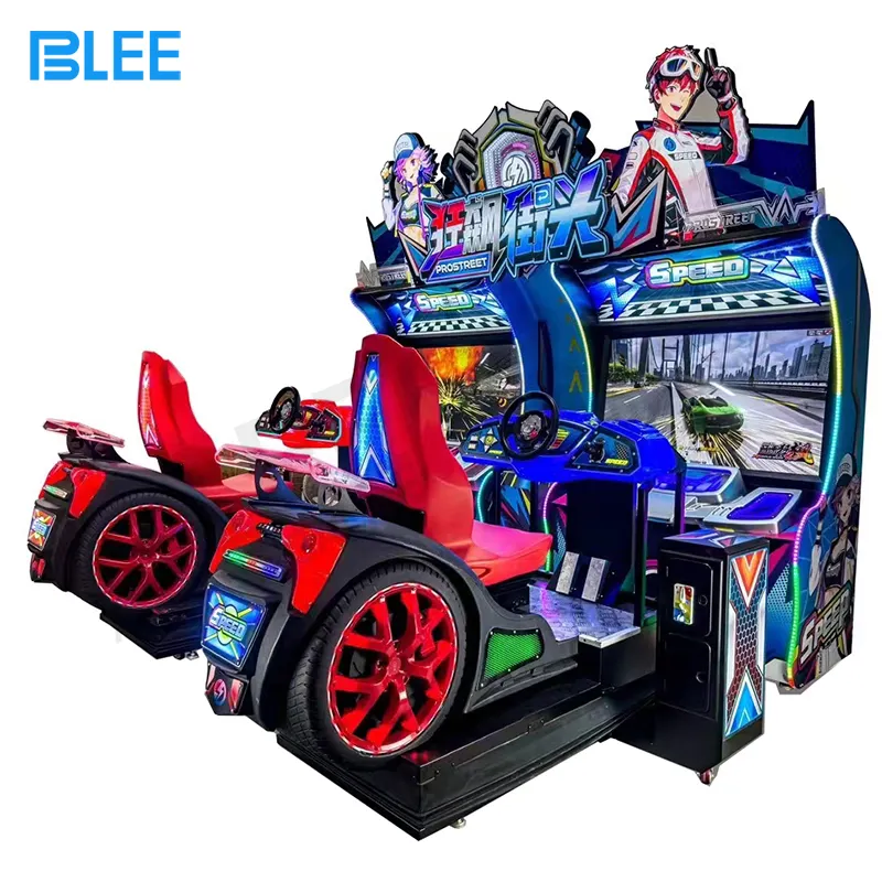 सिक्का संचालित ड्राइविंग सिम्युलेटर रेसिंग कार मशीन दो खिलाड़ी रेसिंग कार आर्केड गेम मशीन