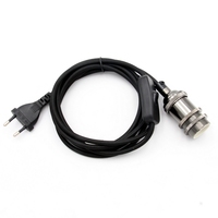 E14 support de lampe en cuivre antique Edison rétro en laiton électroplaqué petite mèche à vis prise avec interrupteur prise ue cordon d'alimentation