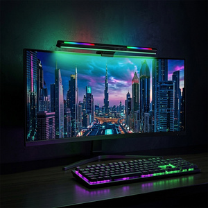 Lampe de moniteur 36 cm en ABS, lampe de moniteur USB, barre lumineuse pour écran d'ordinateur, pour <span class=keywords><strong>bureau</strong></span>, configuration de jeu et studio avec éclairage RVB - Product Image 1
