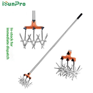 Cultivateur rotatif manuel réglable LTJY, largeur de travail de 15 cm, outil de jardinage en acier inoxydable pour retourner et ameublir la terre - Product Image 3