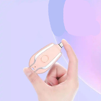 Mini llavero inalámbrico Banco DE EMERGENCIA Teléfono y reloj Energía de emergencia con enchufe retráctil