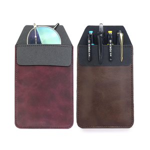 Pochette Organisateur pour Stylos en Cuir Crazy Horse, pour Médecins, Infirmières, Blouses de Laboratoire, Chemises, Pantalons, École, Multi-usages - Product Image 1