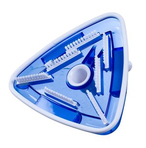 Nuevo limpiador de piscinas de plástico de alta calidad Filtro de cabezal de succión triangular con cepillo inferior - Product Image 1