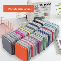 Boîte à CD carrée en plastique modèle 2040+ épaissie, étanche, pliable, multifonctionnelle, portable, anti-poussière pour voiture, capacité 40 disques