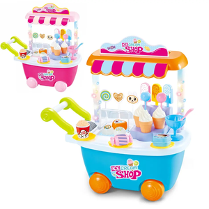 Jouets de cuisine en plastique pour enfants, chariot <span class=keywords><strong>à</strong></span> glaces, <span class=keywords><strong>à</strong></span> <span class=keywords><strong>vendre</strong></span> - Product Image 1
