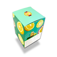 Boîte d'emballage en carton auto-élevable en papier recyclé imprimé couleur personnalisée, qualité alimentaire, pour fruits secs et thé