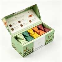 Boîte d'emballage en carton pour thé, impression numérique, emballage naturel, ensemble de thé, boîte en papier pour infusion de café instantané