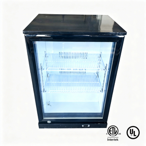 Refrigerador Compacto con Puerta de Vidrio y Enfriamiento por Aire, <span class=keywords><strong>90</strong></span> <span class=keywords><strong>Litros</strong></span>, Enfriador de Bebidas para el Hogar, con 2 Estantes - Product Image 1