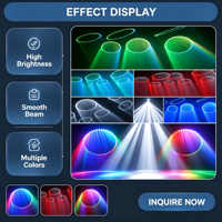 Système cinétique DMX de lumières LED à disque miroir, lourd, avec treuil DMX, pour discothèque, DJ, fête, lampe LED RGB