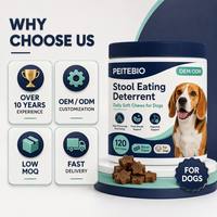 Vente en gros de friandises à mâcher pour chiens, soutien digestif, probiotiques, prébiotiques, complément alimentaire pour la santé intestinale des chiots, chiens adultes et chiens âgés, OEM