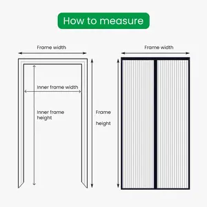 थोक हैंड लिबरेशन मैजिक नेट हैंगिंग फ्लाई सेल्फ-फिटिंग धारीदार स्क्रीन दरवाजा 100% पॉलिएस्टर मच्छर रोधी दरवाजा पर्दा