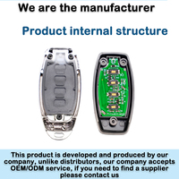 Ultifunctional abcd-Control Remoto duplicado de 4 botones, cerradura de espacio de estacionamiento, alarma