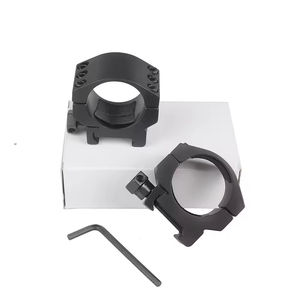Support d'objectif en alliage d'aluminium entièrement métallique, montage sur anneau de 30 mm, profil bas, 6 boulons, base de 21 mm pour la chasse, l'entraînement tactique et les activités de plein air - Product Image 2